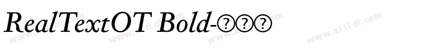 RealTextOT Bold字体转换